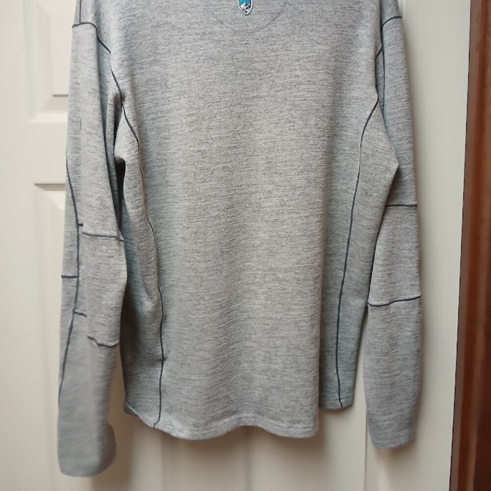KUHL Ryzer 1/4 Zip Pullover Men's Size Large Tan Beige Heather Performance 3112 - Picture 13 of 16